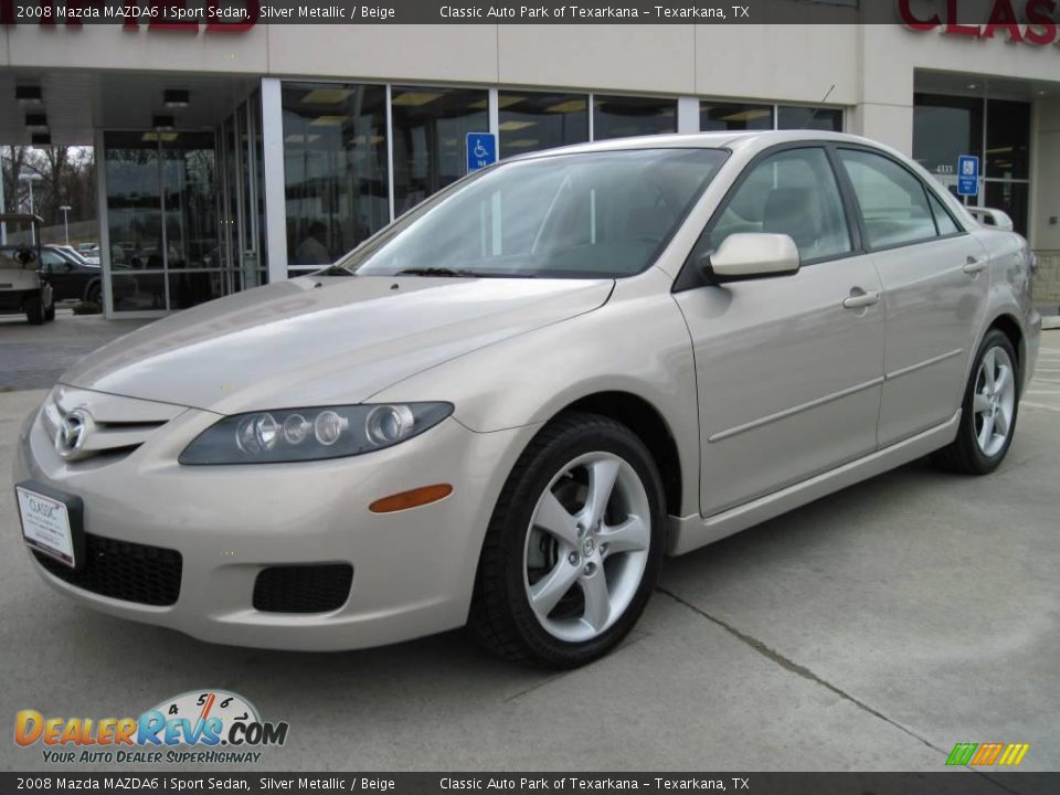 2008 Mazda MAZDA6 i Sport Sedan Silver Metallic / Beige Photo #1