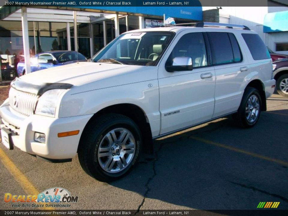 2007 Mercury Mountaineer Premier AWD Oxford White / Charcoal Black Photo #1