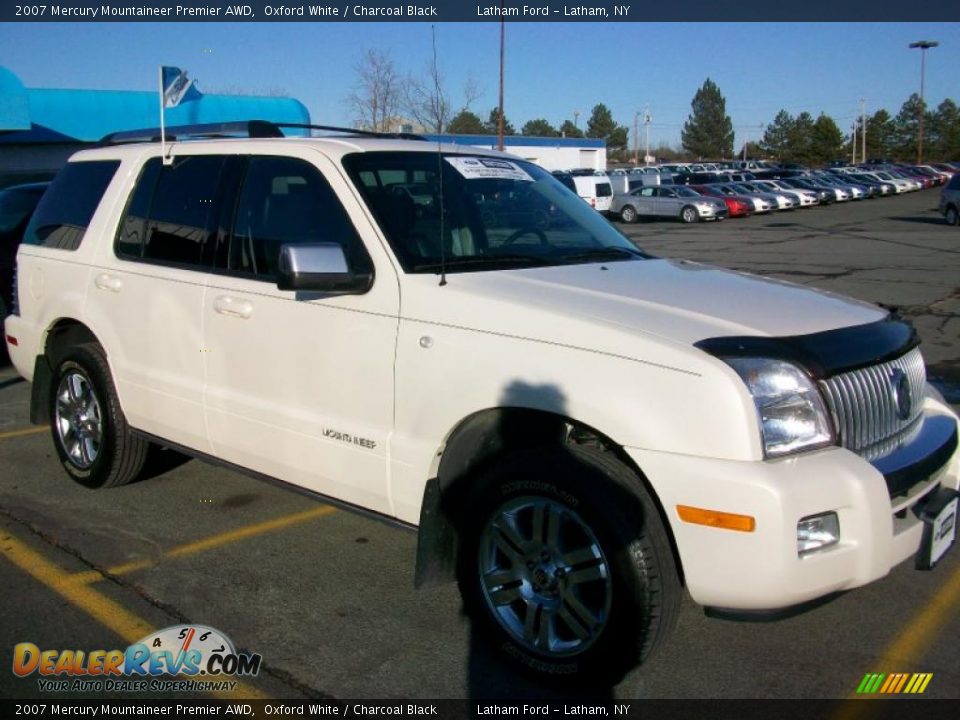 2007 Mercury Mountaineer Premier AWD Oxford White / Charcoal Black Photo #2