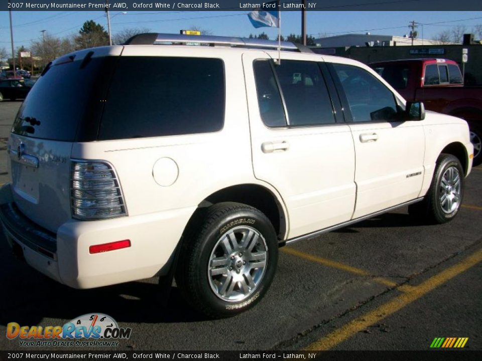 2007 Mercury Mountaineer Premier AWD Oxford White / Charcoal Black Photo #4