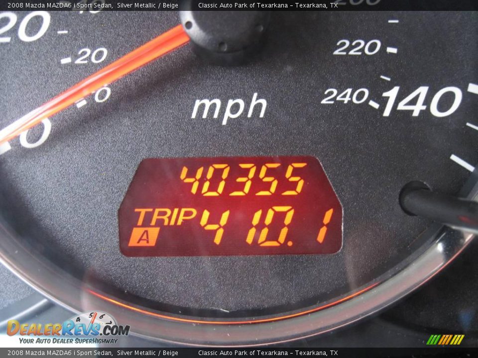 2008 Mazda MAZDA6 i Sport Sedan Silver Metallic / Beige Photo #12