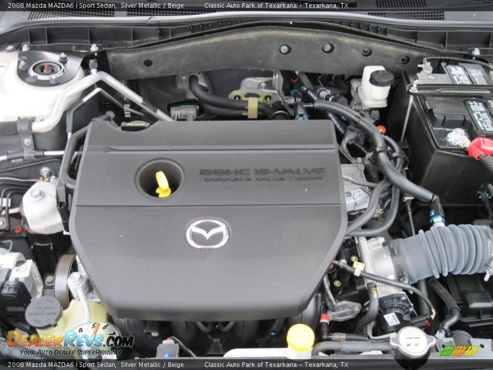 2008 Mazda MAZDA6 i Sport Sedan Silver Metallic / Beige Photo #13