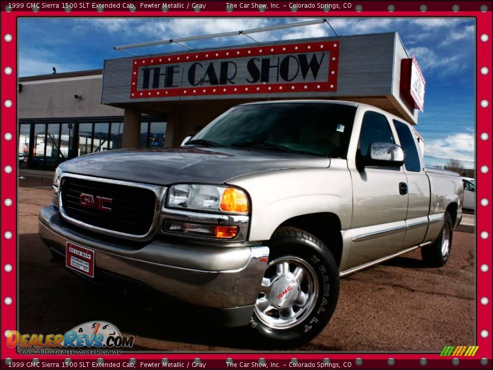 1999 GMC Sierra 1500 SLT Extended Cab Pewter Metallic / Gray Photo #1