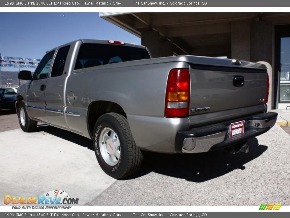 1999 GMC Sierra 1500 SLT Extended Cab Pewter Metallic / Gray Photo #4