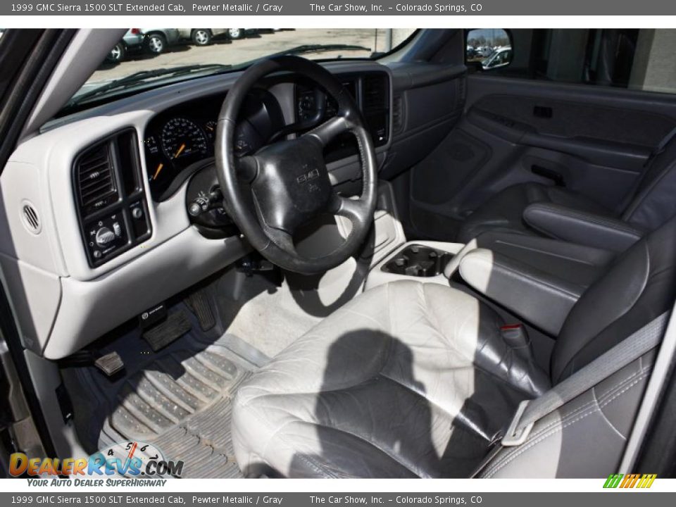 1999 GMC Sierra 1500 SLT Extended Cab Pewter Metallic / Gray Photo #6