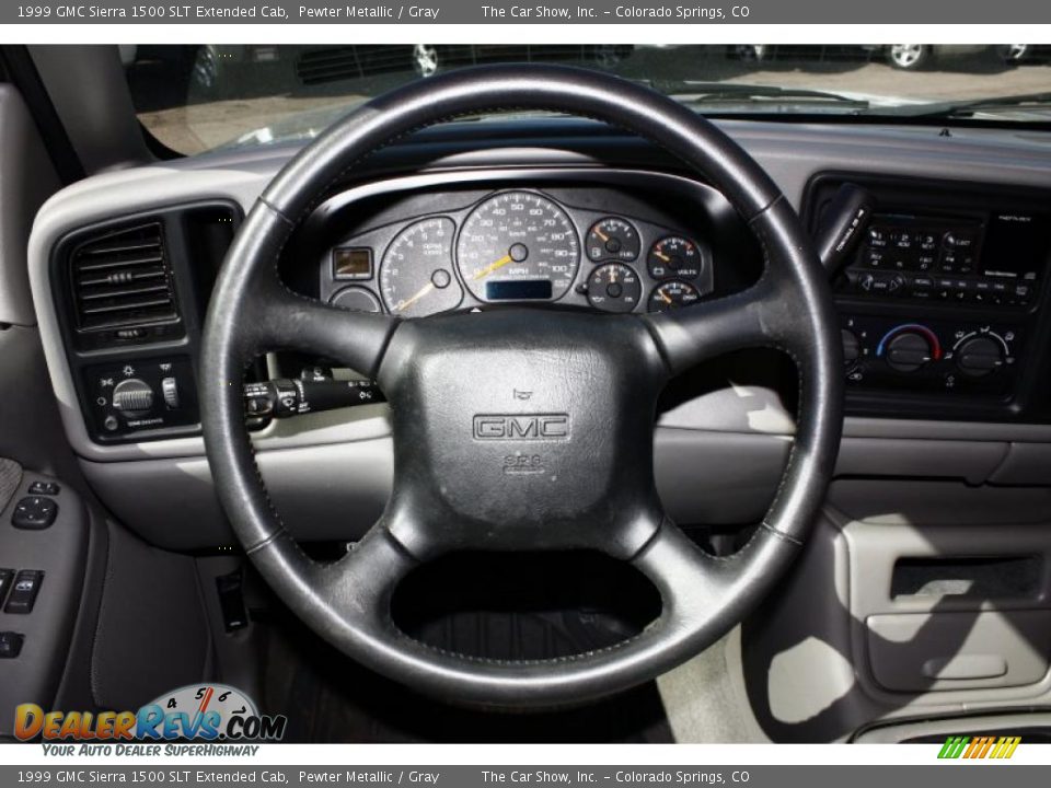 1999 GMC Sierra 1500 SLT Extended Cab Pewter Metallic / Gray Photo #7