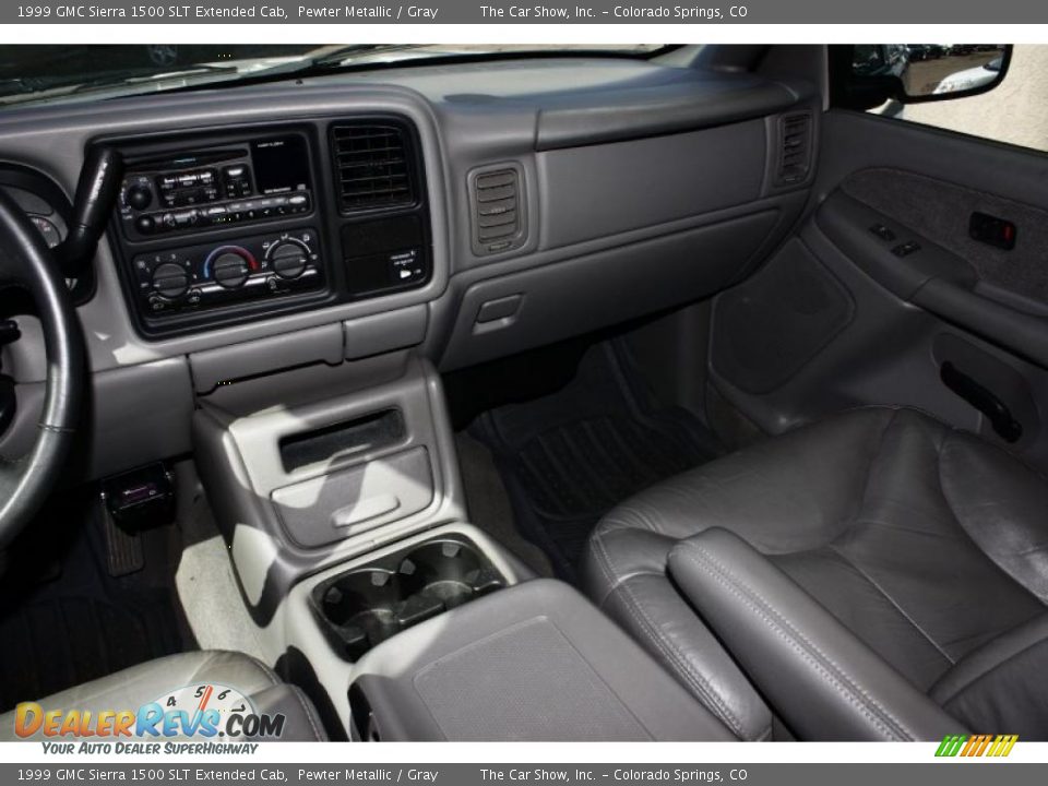 1999 GMC Sierra 1500 SLT Extended Cab Pewter Metallic / Gray Photo #10