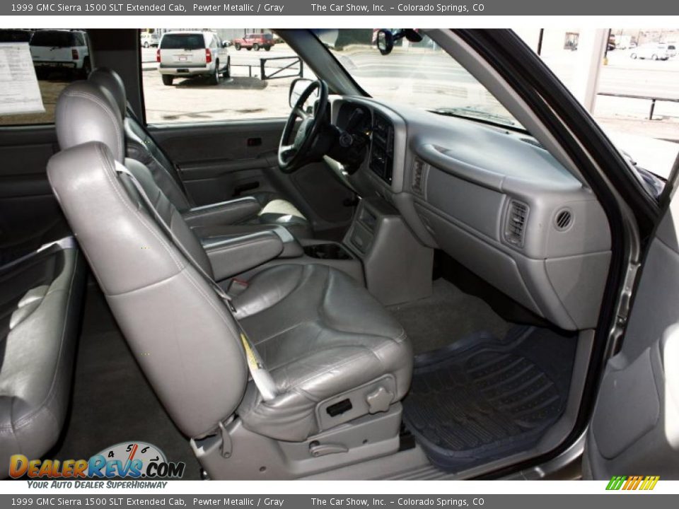 1999 GMC Sierra 1500 SLT Extended Cab Pewter Metallic / Gray Photo #11