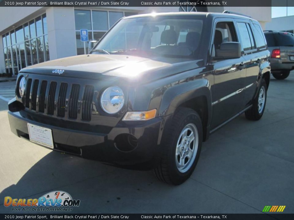 2010 Jeep Patriot Sport Brilliant Black Crystal Pearl / Dark Slate Gray Photo #1