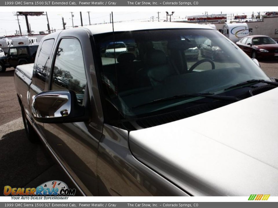1999 GMC Sierra 1500 SLT Extended Cab Pewter Metallic / Gray Photo #14
