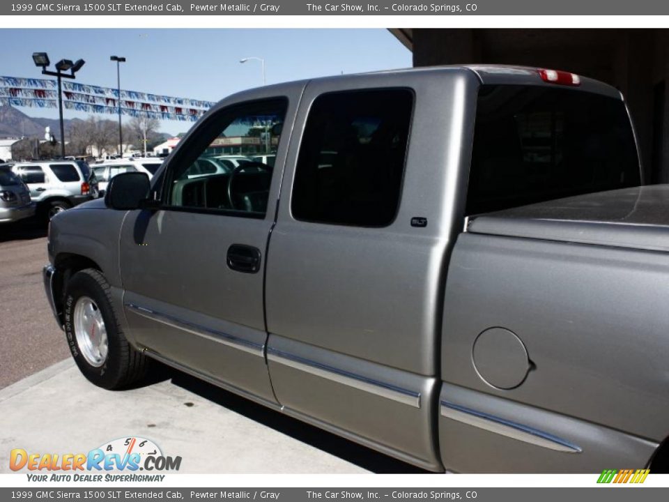 1999 GMC Sierra 1500 SLT Extended Cab Pewter Metallic / Gray Photo #17