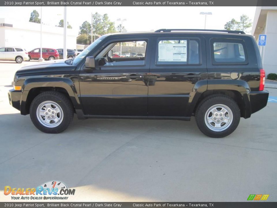 2010 Jeep Patriot Sport Brilliant Black Crystal Pearl / Dark Slate Gray Photo #3