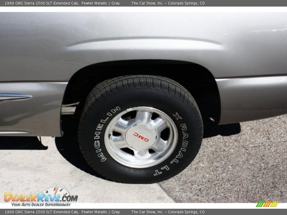 1999 GMC Sierra 1500 SLT Extended Cab Pewter Metallic / Gray Photo #19