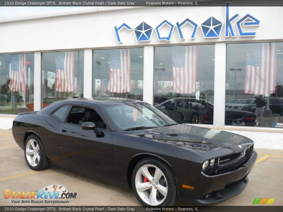 2010 Dodge Challenger SRT8 Brilliant Black Crystal Pearl / Dark Slate Gray Photo #1