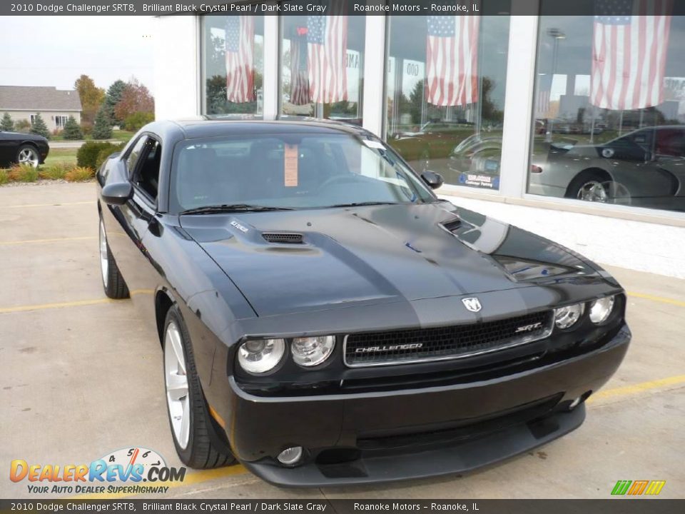 2010 Dodge Challenger SRT8 Brilliant Black Crystal Pearl / Dark Slate Gray Photo #3