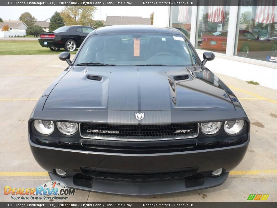 2010 Dodge Challenger SRT8 Brilliant Black Crystal Pearl / Dark Slate Gray Photo #4
