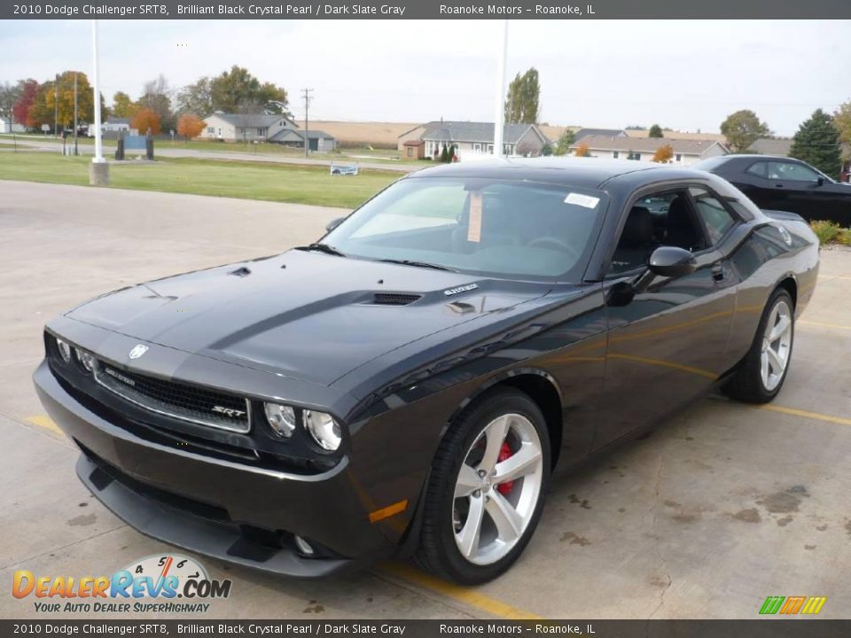 2010 Dodge Challenger SRT8 Brilliant Black Crystal Pearl / Dark Slate Gray Photo #6
