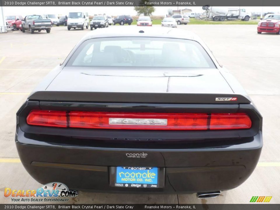 2010 Dodge Challenger SRT8 Brilliant Black Crystal Pearl / Dark Slate Gray Photo #9