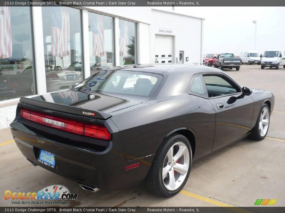 2010 Dodge Challenger SRT8 Brilliant Black Crystal Pearl / Dark Slate Gray Photo #11