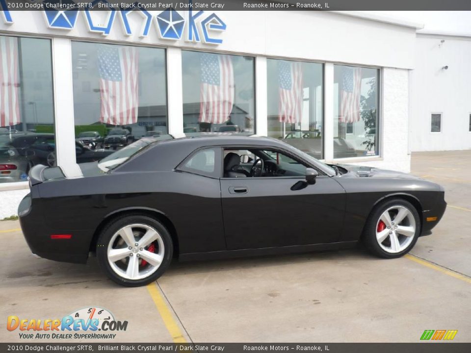 2010 Dodge Challenger SRT8 Brilliant Black Crystal Pearl / Dark Slate Gray Photo #12