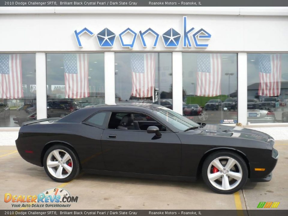 2010 Dodge Challenger SRT8 Brilliant Black Crystal Pearl / Dark Slate Gray Photo #13