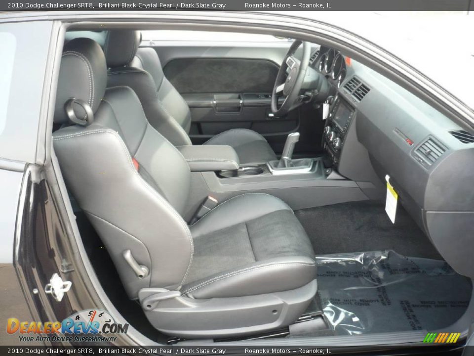 2010 Dodge Challenger SRT8 Brilliant Black Crystal Pearl / Dark Slate Gray Photo #16