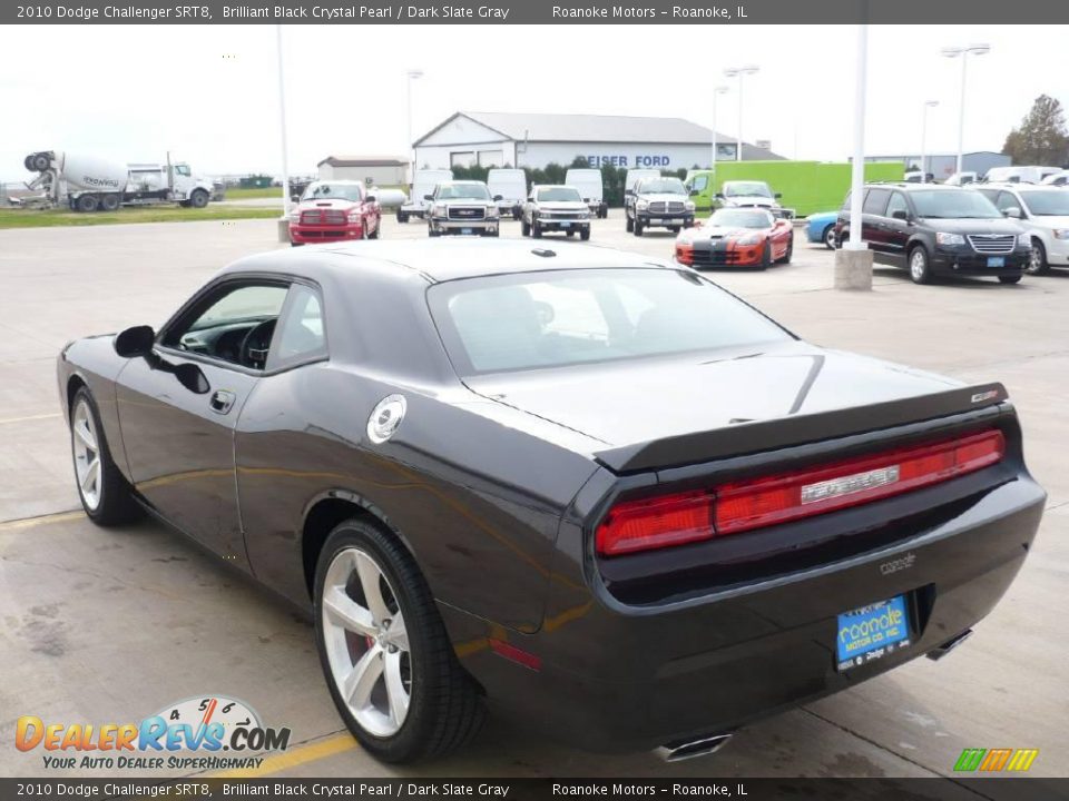 2010 Dodge Challenger SRT8 Brilliant Black Crystal Pearl / Dark Slate Gray Photo #17