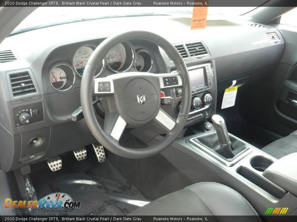 2010 Dodge Challenger SRT8 Brilliant Black Crystal Pearl / Dark Slate Gray Photo #19
