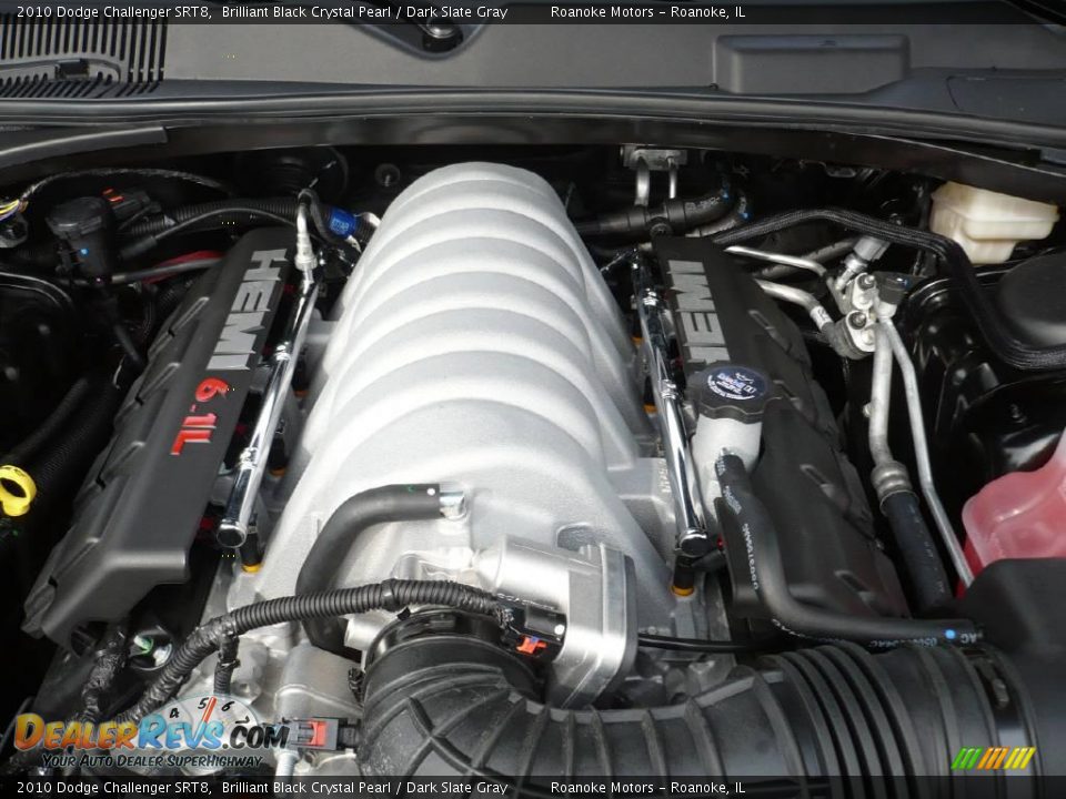 2010 Dodge Challenger SRT8 Brilliant Black Crystal Pearl / Dark Slate Gray Photo #22