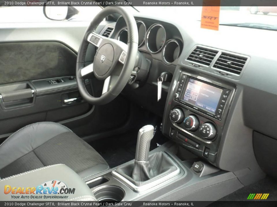 2010 Dodge Challenger SRT8 Brilliant Black Crystal Pearl / Dark Slate Gray Photo #25