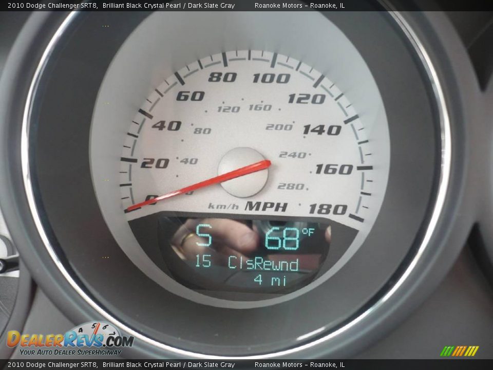 2010 Dodge Challenger SRT8 Brilliant Black Crystal Pearl / Dark Slate Gray Photo #26