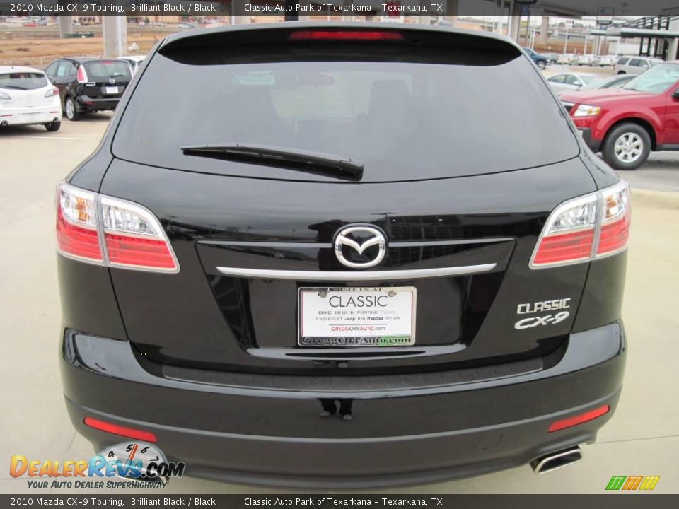 2010 Mazda CX-9 Touring Brilliant Black / Black Photo #6