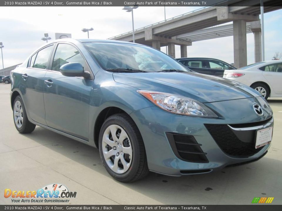 2010 Mazda MAZDA3 i SV 4 Door Gunmetal Blue Mica / Black Photo #2
