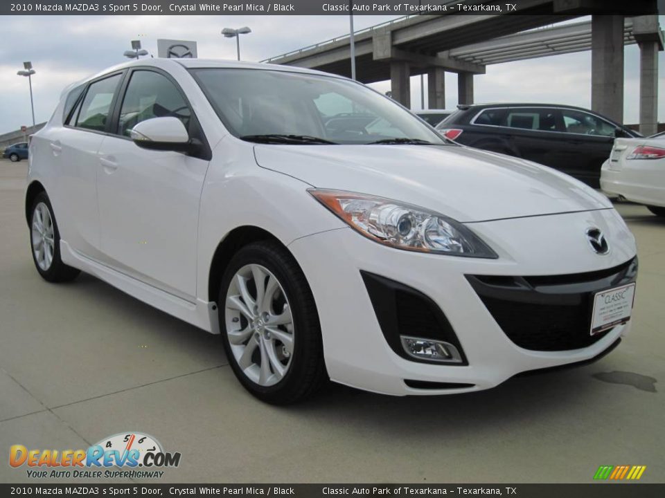 2010 Mazda MAZDA3 s Sport 5 Door Crystal White Pearl Mica / Black Photo #2