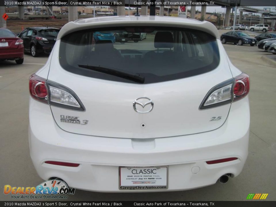 2010 Mazda MAZDA3 s Sport 5 Door Crystal White Pearl Mica / Black Photo #6