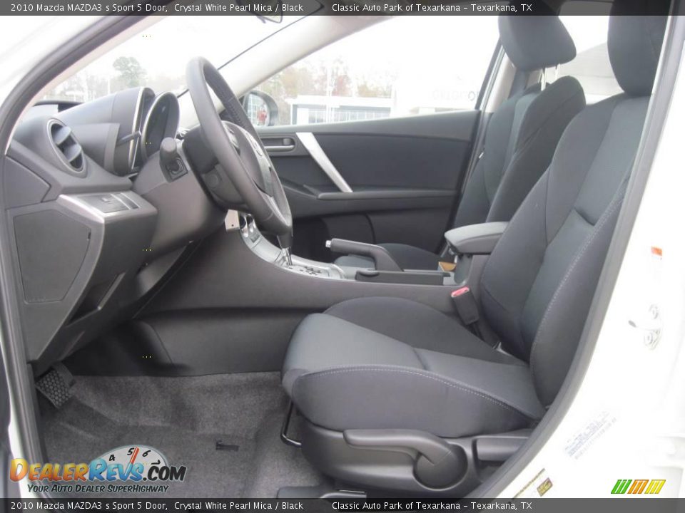 2010 Mazda MAZDA3 s Sport 5 Door Crystal White Pearl Mica / Black Photo #7