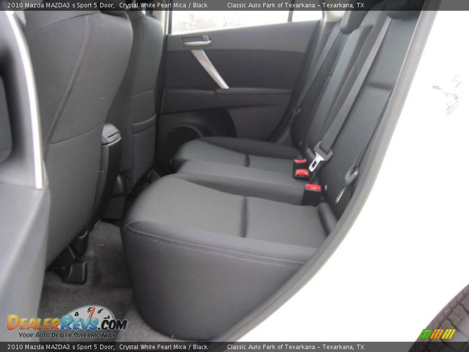 2010 Mazda MAZDA3 s Sport 5 Door Crystal White Pearl Mica / Black Photo #8