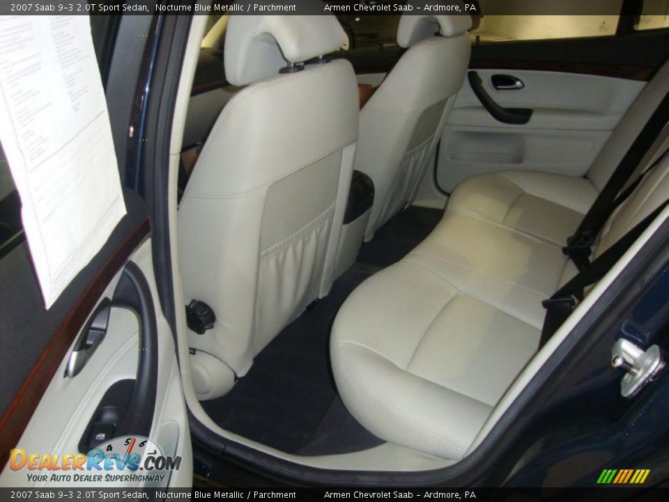 2007 Saab 9-3 2.0T Sport Sedan Nocturne Blue Metallic / Parchment Photo #22