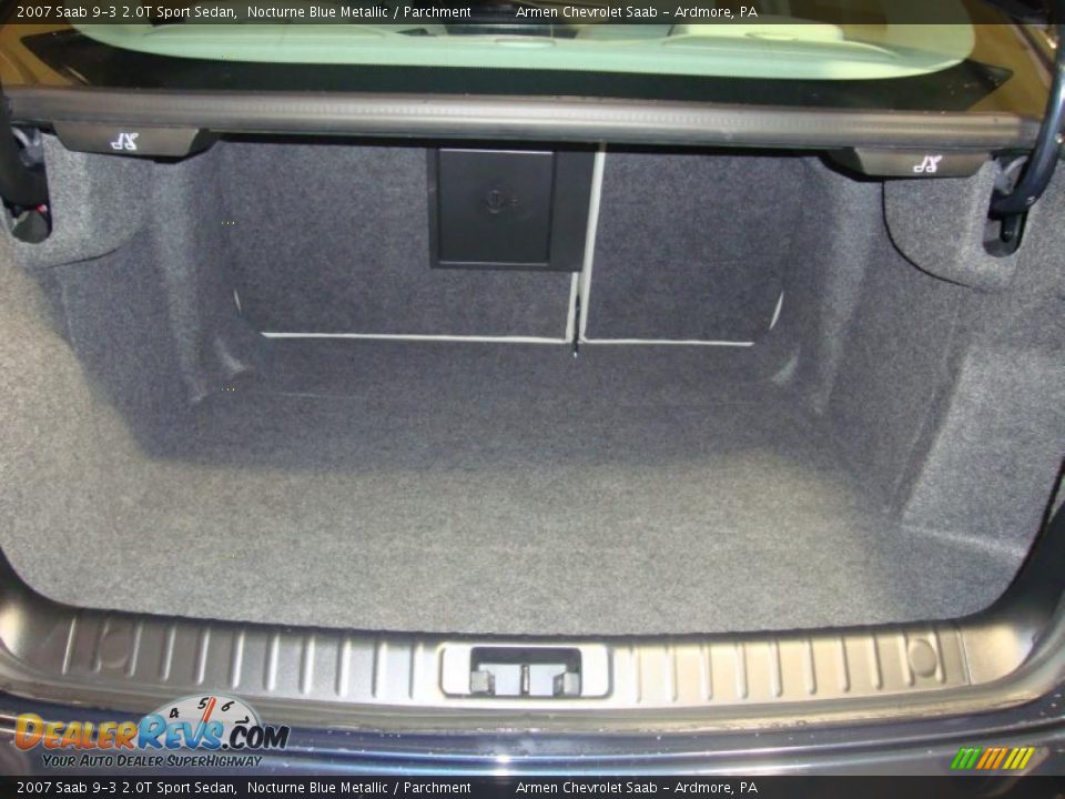 2007 Saab 9-3 2.0T Sport Sedan Nocturne Blue Metallic / Parchment Photo #24
