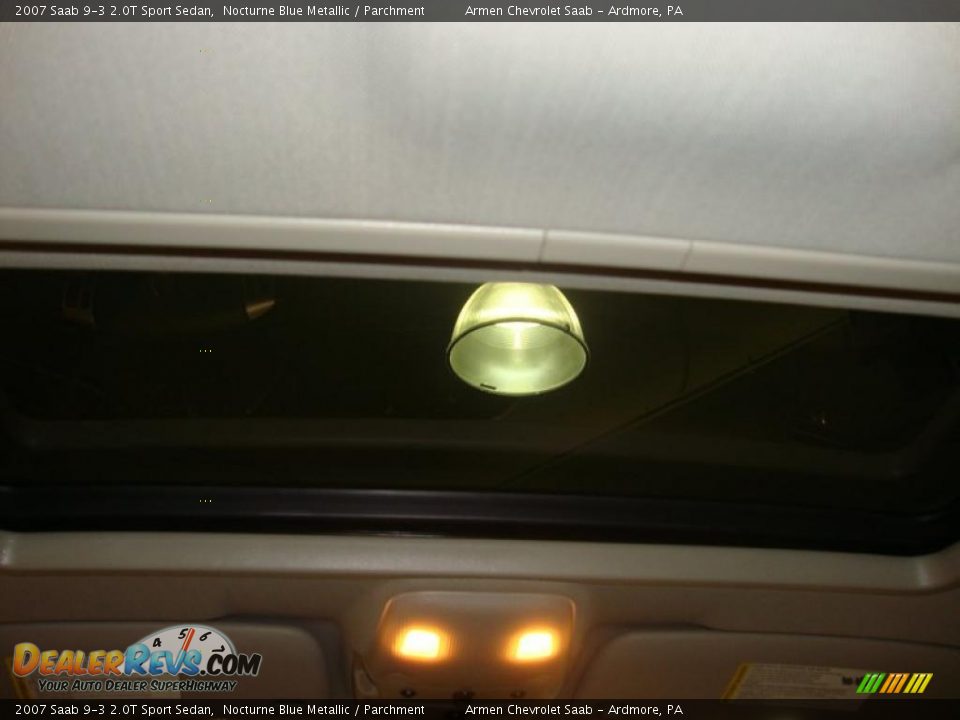 2007 Saab 9-3 2.0T Sport Sedan Nocturne Blue Metallic / Parchment Photo #25