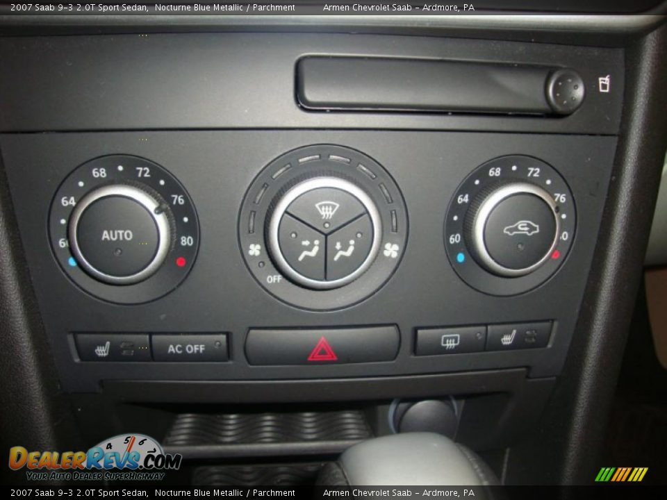 2007 Saab 9-3 2.0T Sport Sedan Nocturne Blue Metallic / Parchment Photo #34