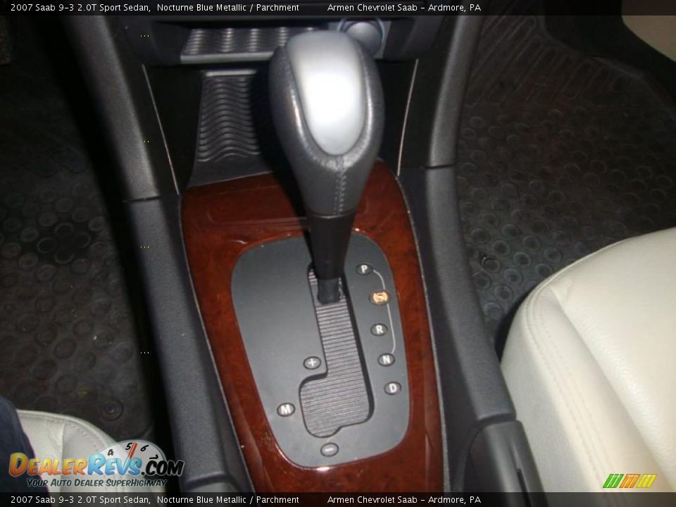 2007 Saab 9-3 2.0T Sport Sedan Nocturne Blue Metallic / Parchment Photo #35