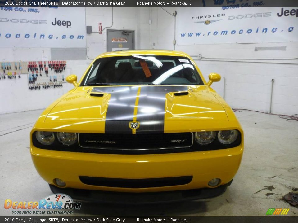 2010 Dodge Challenger SRT8 Detonator Yellow / Dark Slate Gray Photo #3