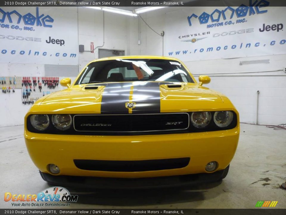 2010 Dodge Challenger SRT8 Detonator Yellow / Dark Slate Gray Photo #4