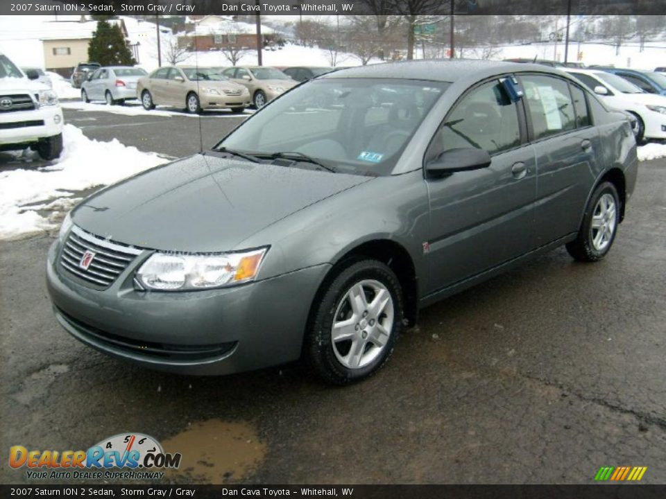 2007 Saturn ION 2 Sedan Storm Gray / Gray Photo #3
