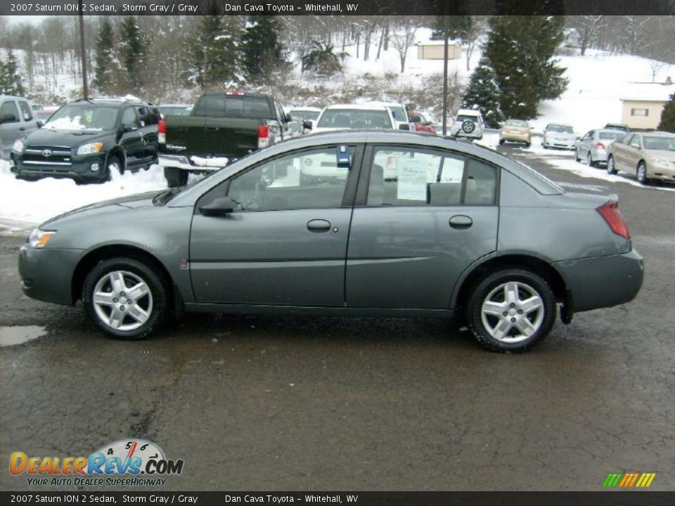 2007 Saturn ION 2 Sedan Storm Gray / Gray Photo #4