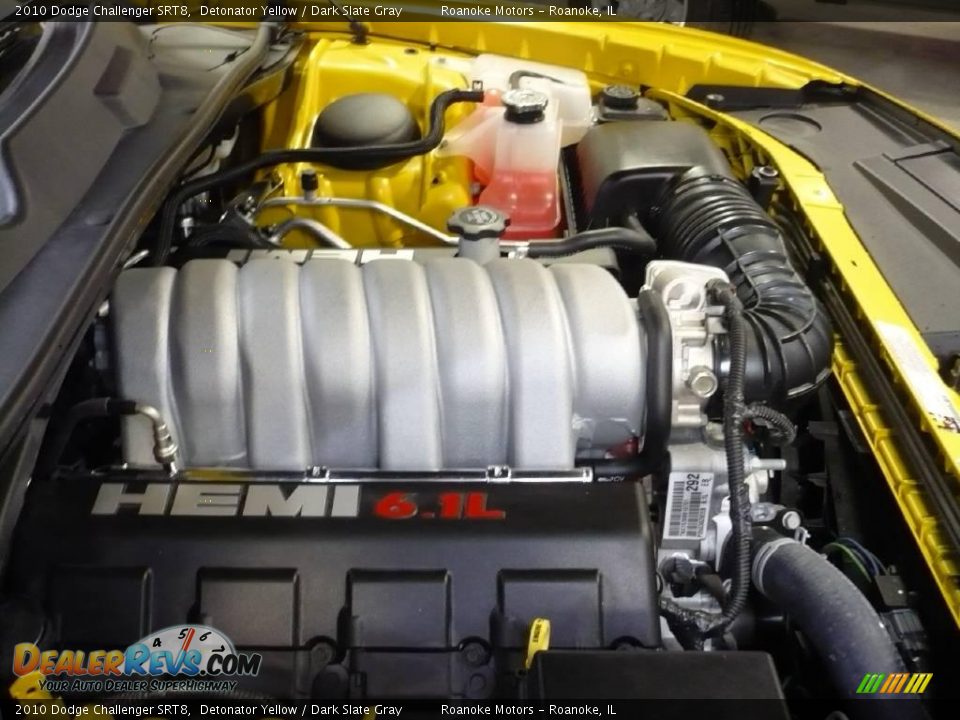 2010 Dodge Challenger SRT8 Detonator Yellow / Dark Slate Gray Photo #6