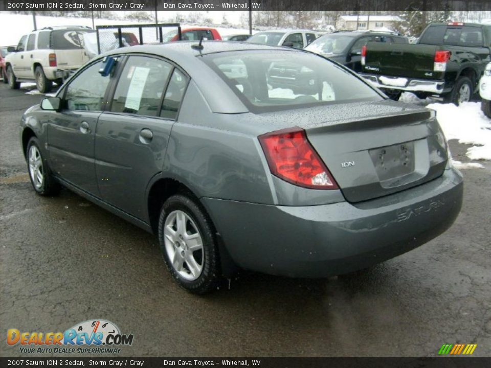 2007 Saturn ION 2 Sedan Storm Gray / Gray Photo #5