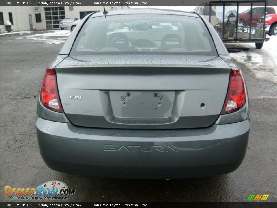 2007 Saturn ION 2 Sedan Storm Gray / Gray Photo #6