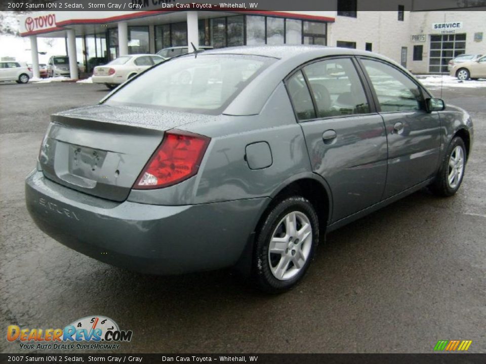 2007 Saturn ION 2 Sedan Storm Gray / Gray Photo #7